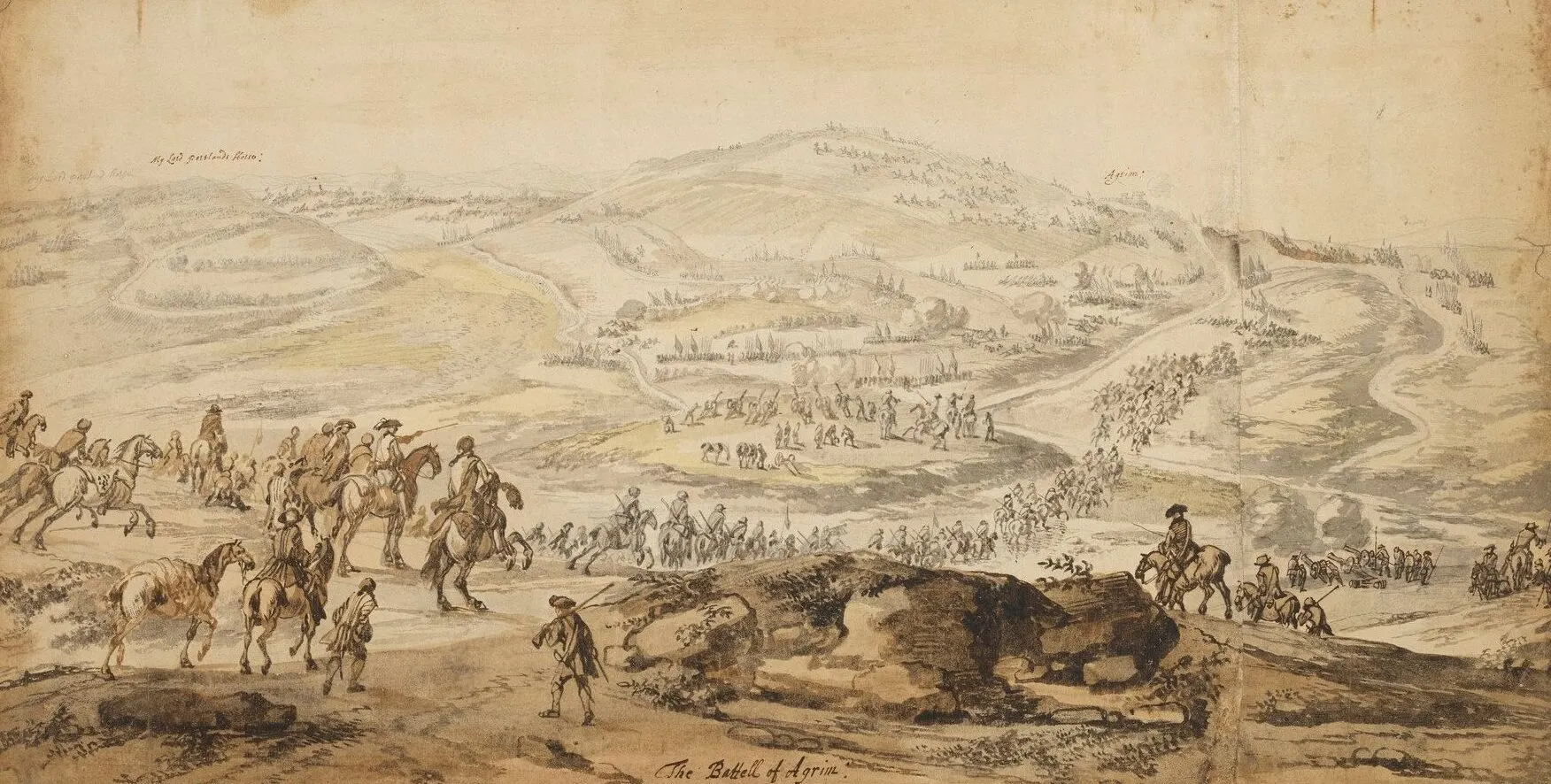 Battle of Aughrim by Jan Wyk — direct historical battle visual for Aughrim, separated from the Treaty of Limerick stone image.