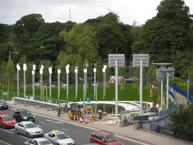 Omagh Bomb Memorial Garden — later memorial or aftermath visual. Shown from the cited image source.
