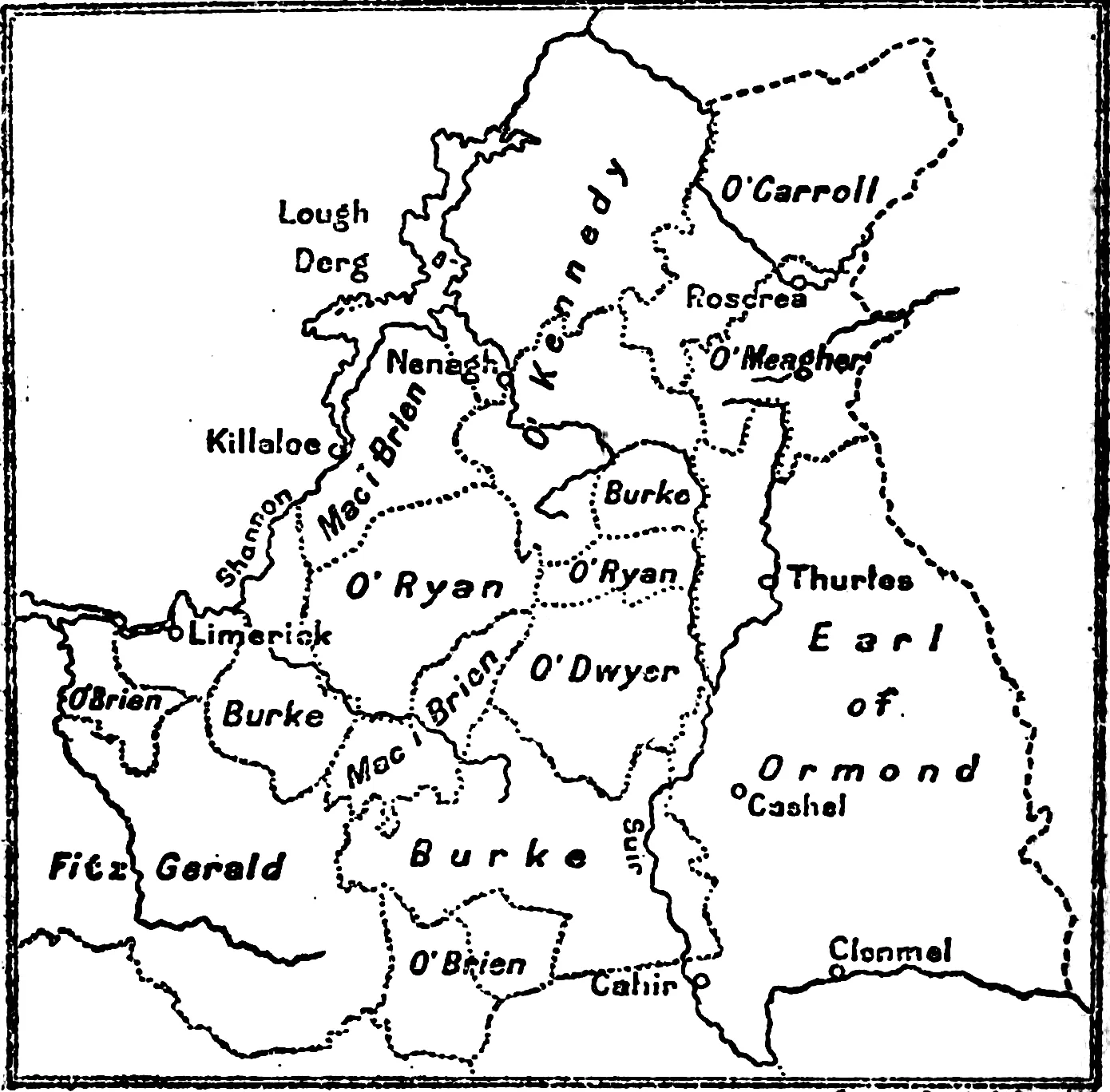 East Munster in the 16th Century (Confiscation in Irish history) — representative context visual. Shown from the cited image source.