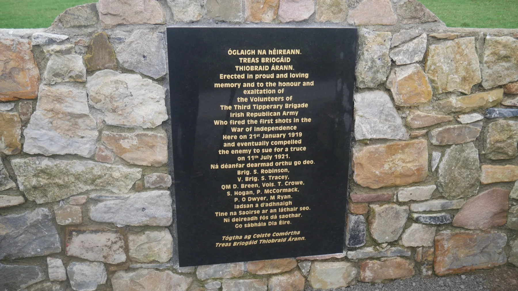 Soloheadbeg Ambush Memorial — later memorial or aftermath visual. Shown from the cited image source.